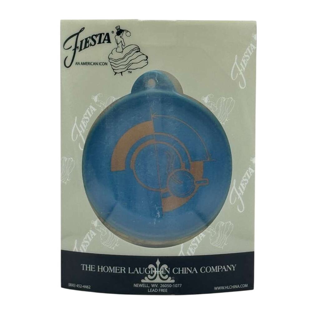 Fiesta HLCCA 2016 Member Exclusive Limited Edition Blue Ceramic Ornament Box New